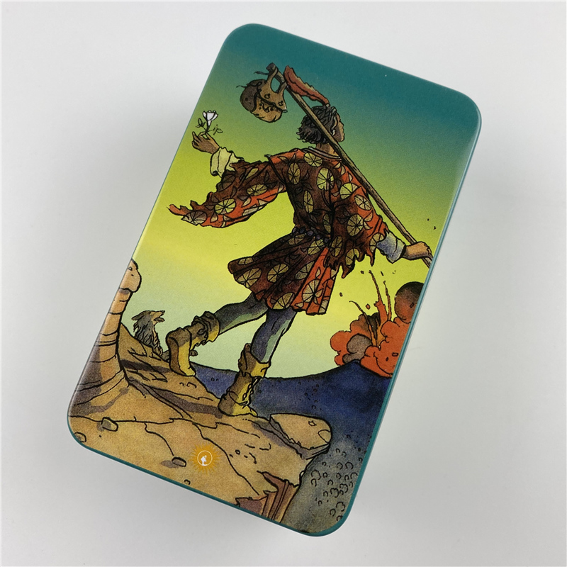 Metal Box Gilded Edition Back  - Tarot Cards Deck With Guidebook 评论和价格
