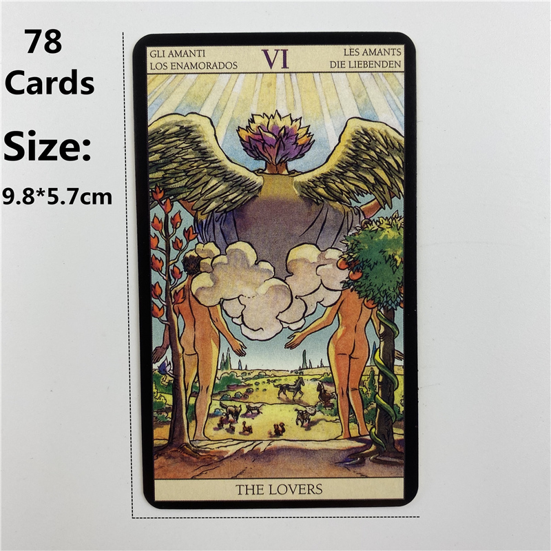 Metal Box Gilded Edition Back  - Tarot Cards Deck With Guidebook 评论和价格