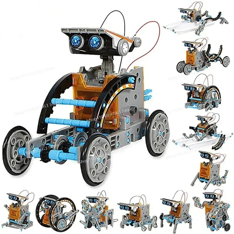 12-in-1 Solar Robot STEM Build - Stem Solar Robot Kit For Kids 评论和价格