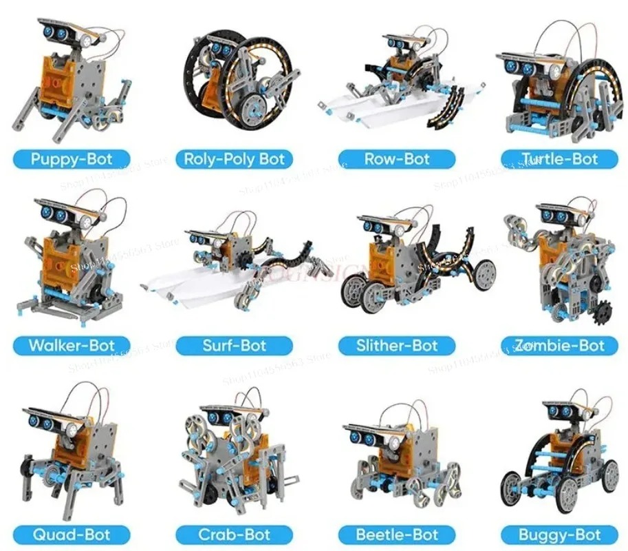 12-in-1 Solar Robot STEM Build - Stem Solar Robot Kit For Kids 评论和价格